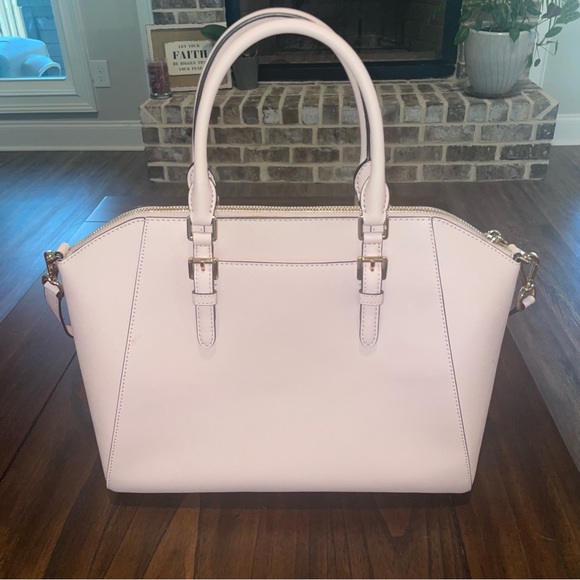 Michael Kors Satchel Crossbody Medium Soft Pink Like New! - Picture 5 of 16